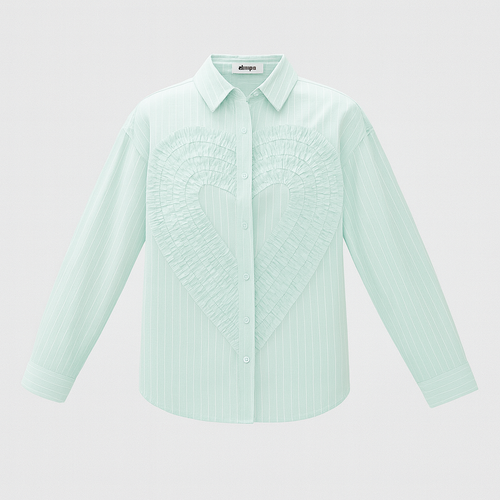 The Amara Heart Ruffle Shirt-Ava Maren