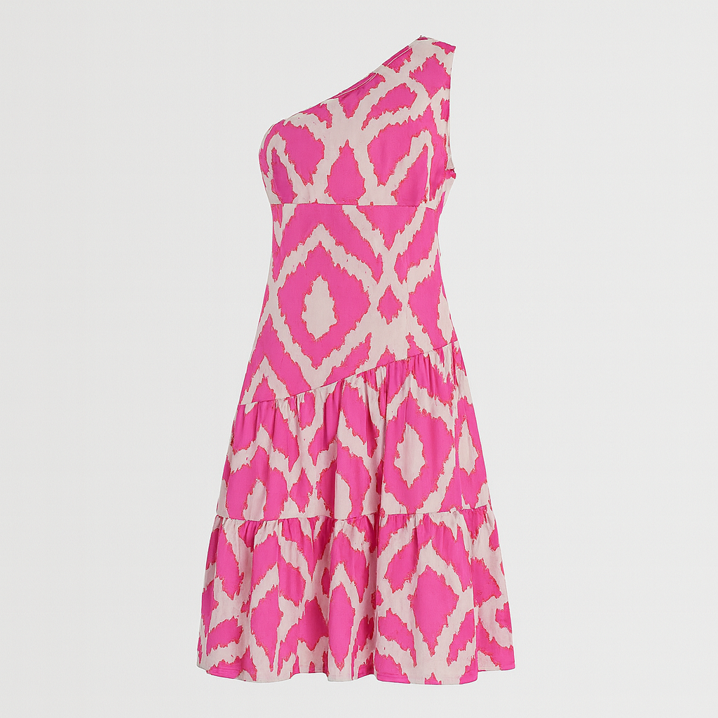 The Amara One-Shoulder Tiered Dress-Ava Maren