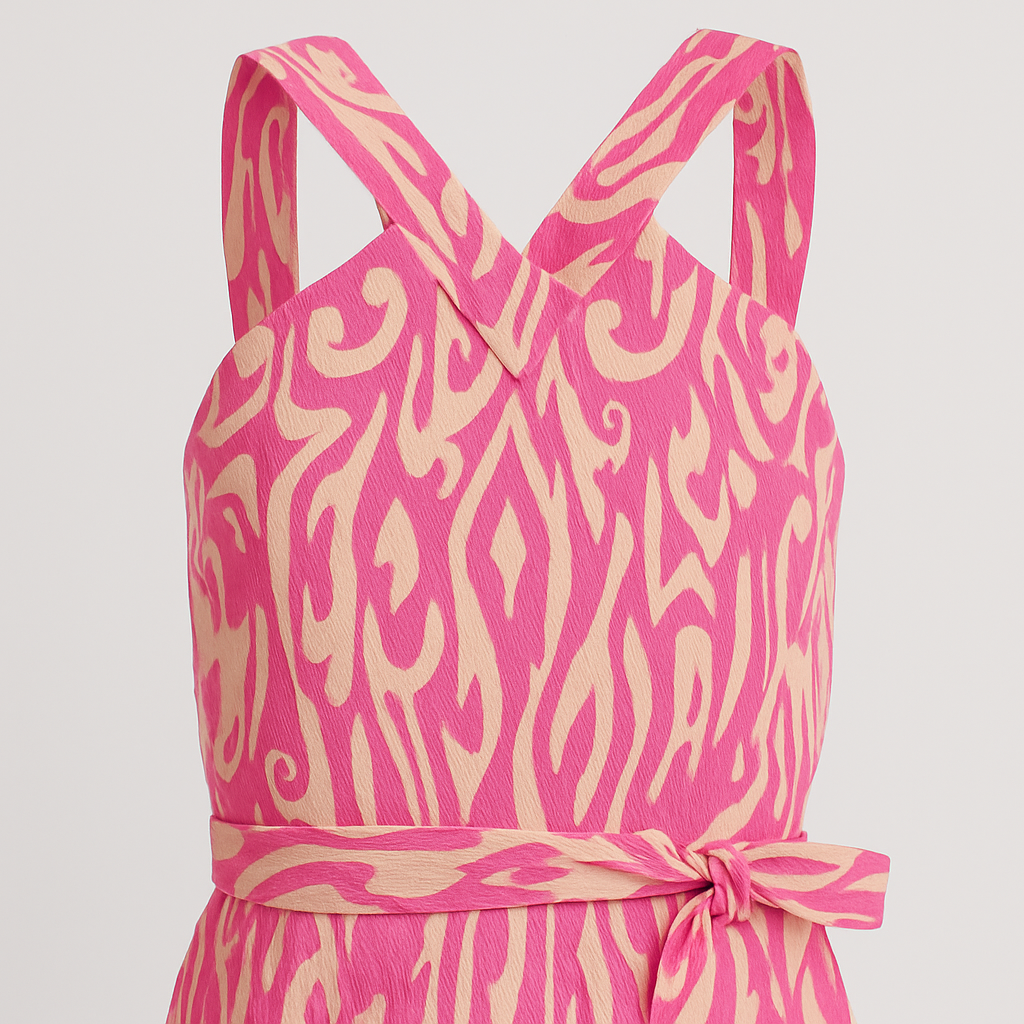 The Callista Pleated Halter Dress-Ava Maren