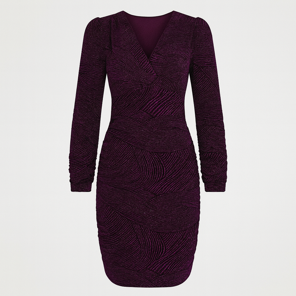 The Celeste Ruched Mini Dress-Ava Maren