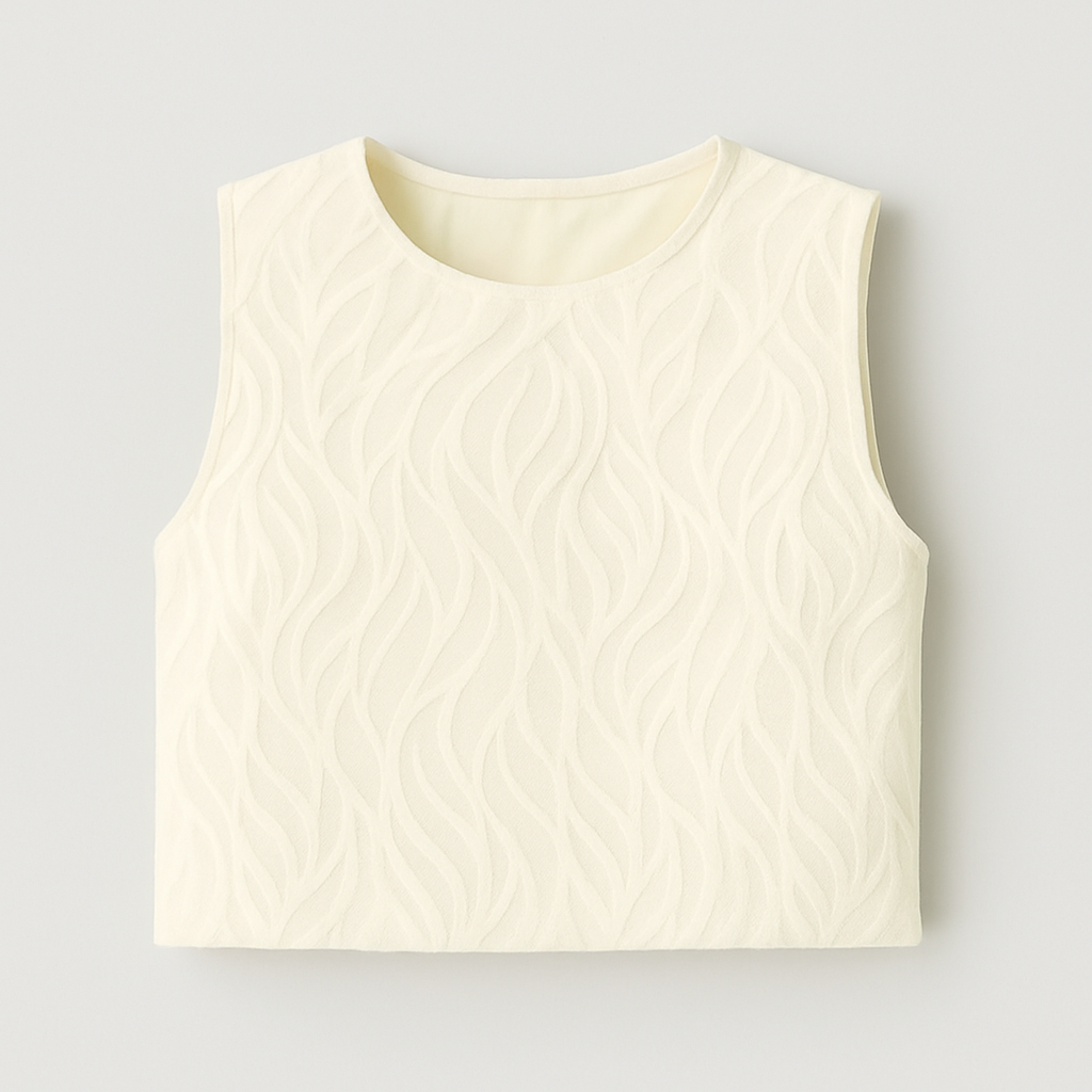 The Elise Textured Crop Top-Ava Maren