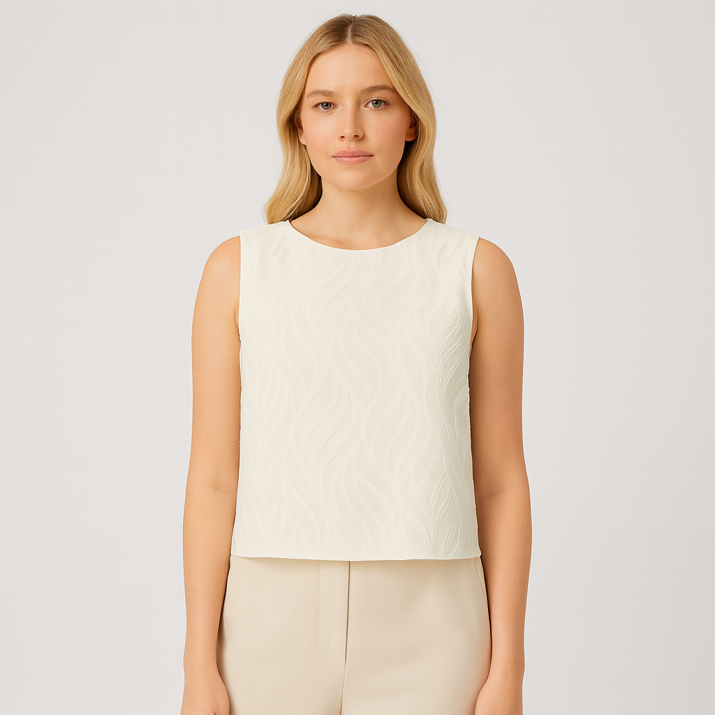 The Elise Textured Crop Top-Ava Maren