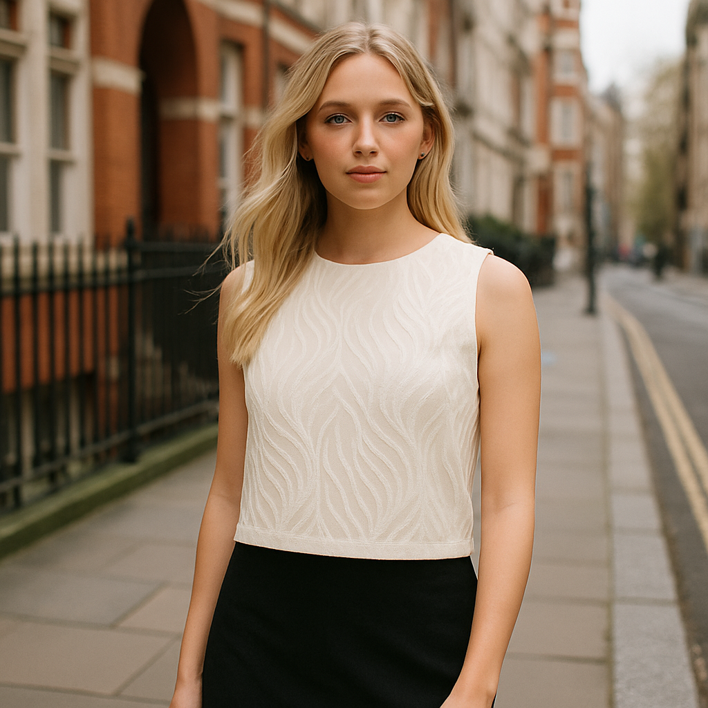 The Elise Textured Crop Top-Ava Maren