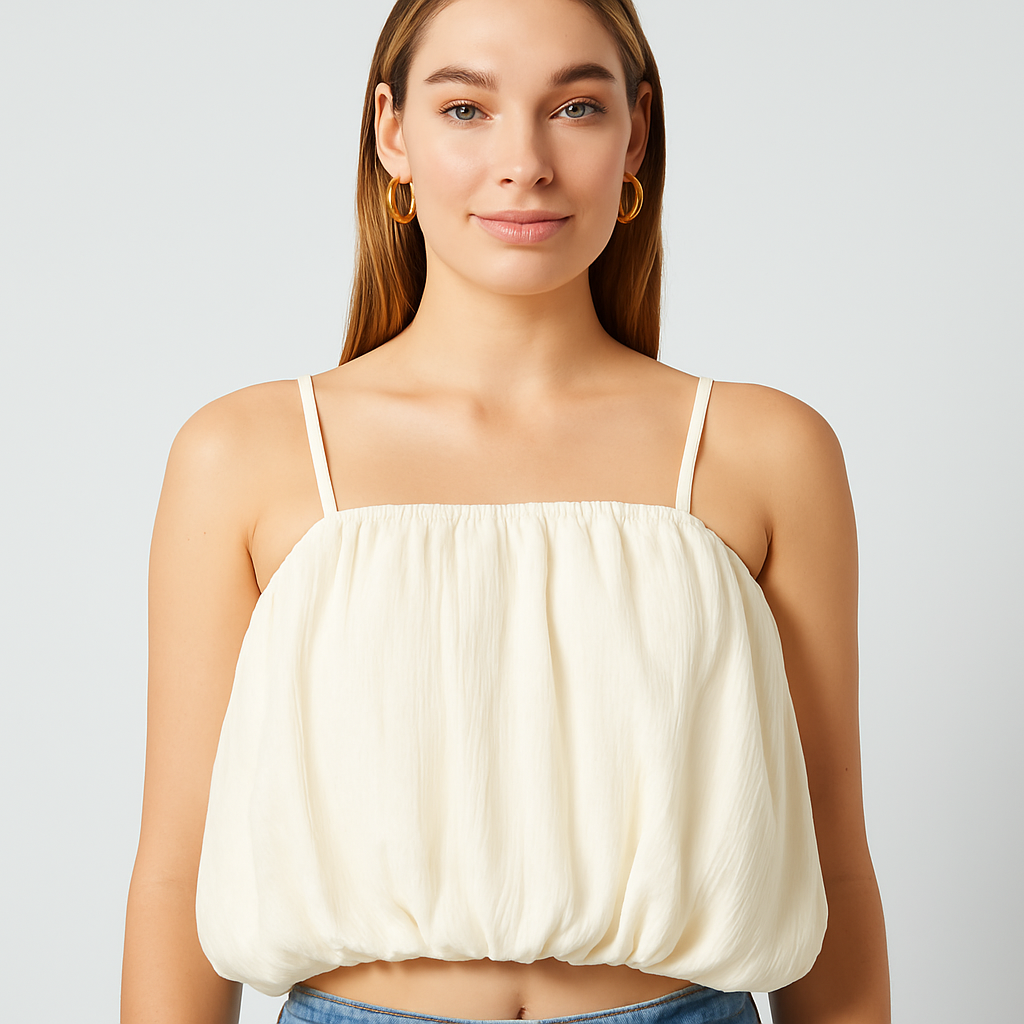 The Isla Balloon Hem Cami-Ava Maren