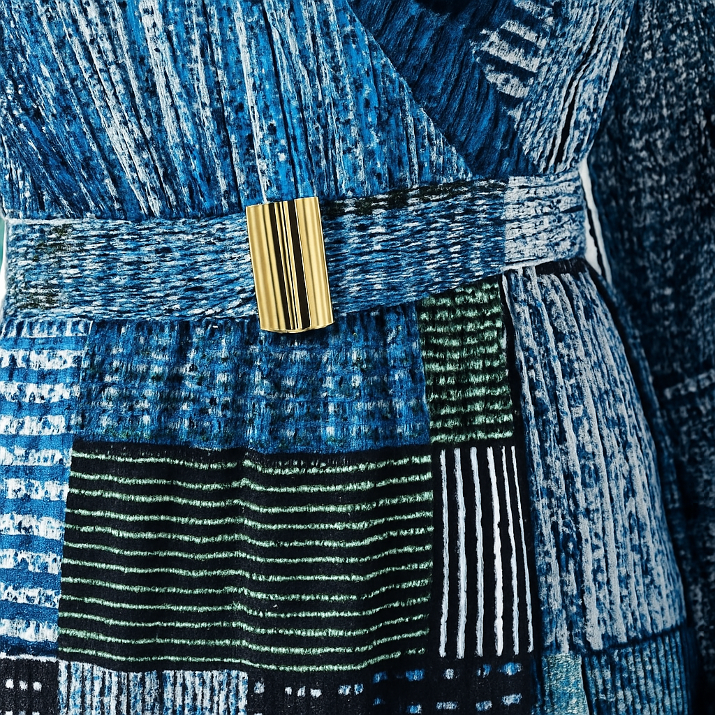 The Olivia Patchwork Wrap Dress-Ava Maren