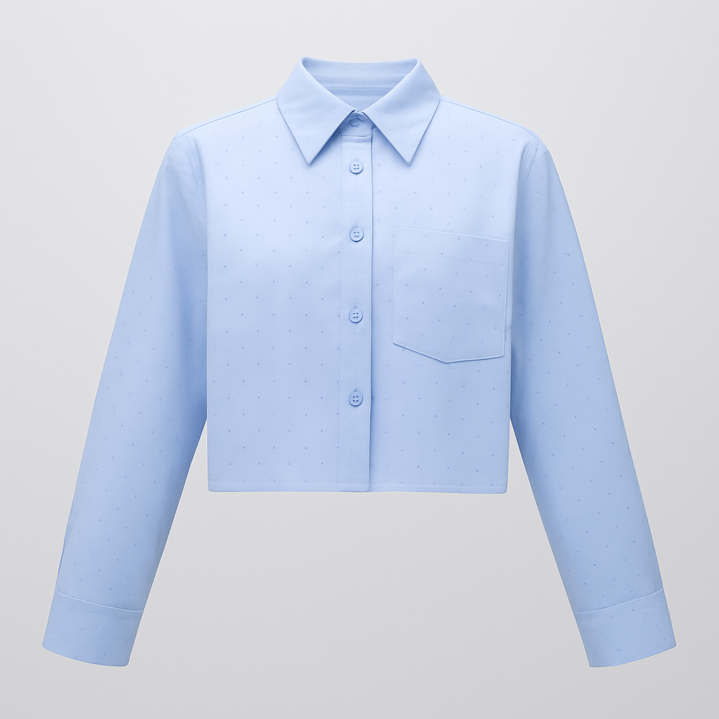 The Skyline Cropped Shirt-Ava Maren