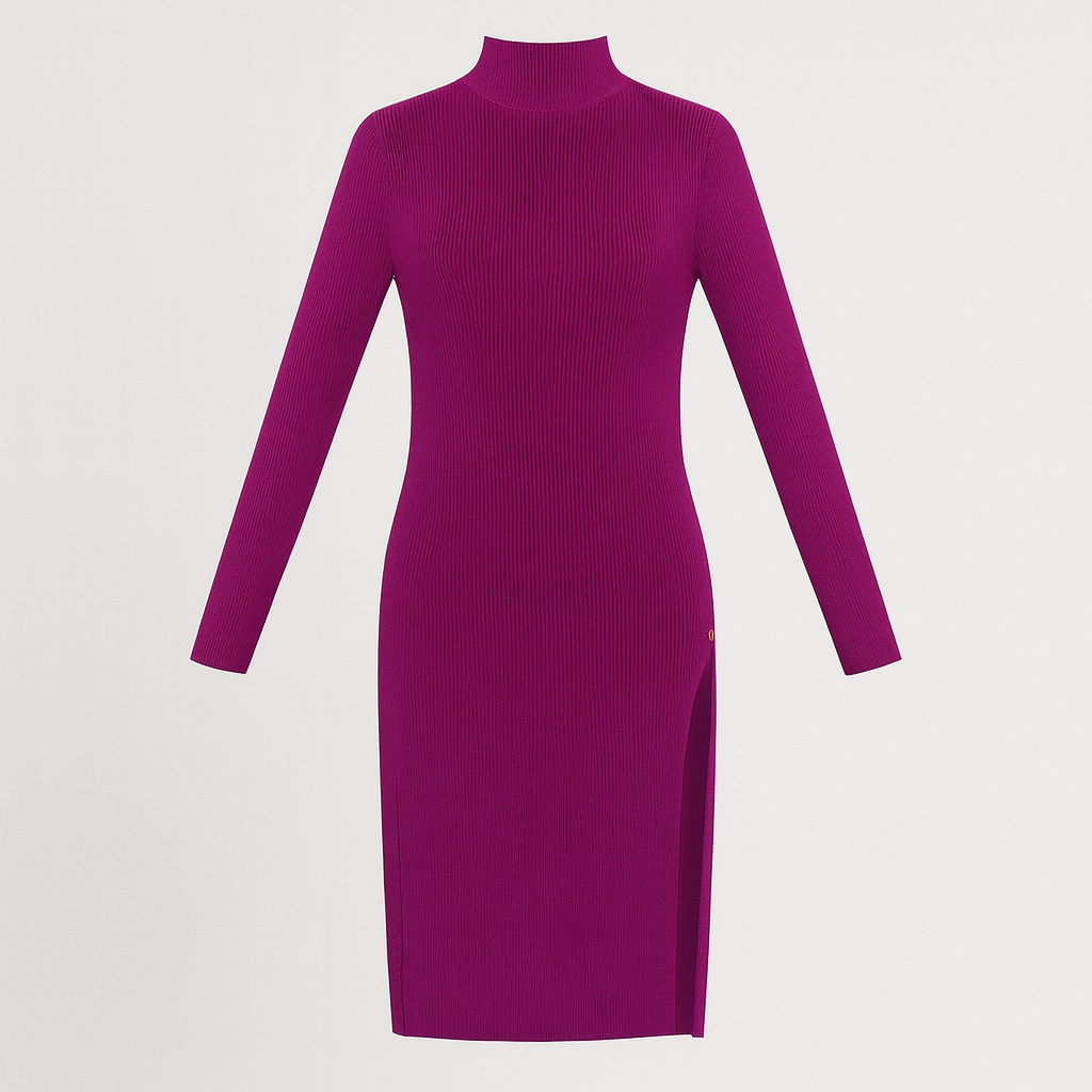 The Valentina Ribbed Knit Dress-Ava Maren
